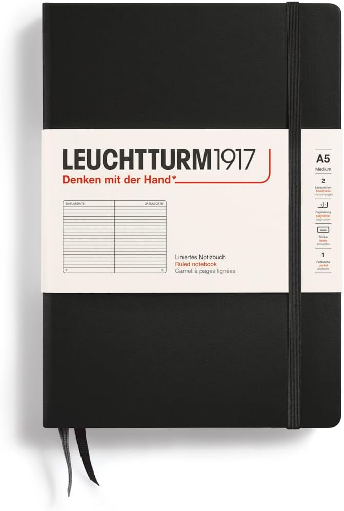 LEUCHTTURM1917 - Notebook Hardcover Medium A5-251 Numbered Pages